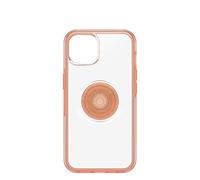 Otterbox avec Apple iPhone 13, Coque Antichoc Fine avec PopSockets intégrés PopGrip, Otter Plus Pop Symmetry Series, Transparent/Coral