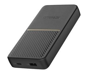 Otterbox Batterie Résistant aux Chocs 15K MAH USB A&C 18W USB-PD, Batterie de Secours, Noir