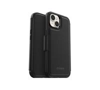 OtterBox - Boîtier de protection étui à rabat pour téléphone portable - compatible MagSafe - cuir synthétique - noir ombré - pour Apple iPhone 14
