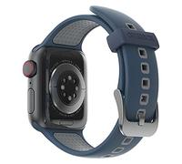 Otterbox Bracelet All Day pour Apple Watch Series 10/9/8/7/6/SE 2e gen/SE 1e gen/5/4-40mm/41mm/42mm, Bracelet de Rechange en Silicone Doux au Toucher Durable pour Apple Watch, Bleu/Gris