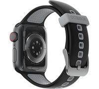 Otterbox Bracelet All Day pour Apple Watch Series 9/8/7/6/SE 2e gen/SE 1e gen/5/4/3-42mm/44mm/45mm, Bracelet de Rechange en Silicone Doux au Toucher Durable pour Apple Watch, Noir/Gris