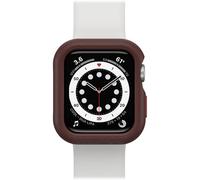 OtterBox All Day Bumper pour Apple Watch Series SE (3/2nd/1st gen)/6/5/4-44mm, Antichoc, Anti-Chute, élégant étui de Protection Watch, protège l'écran et Les Bords, Marron/Rouge