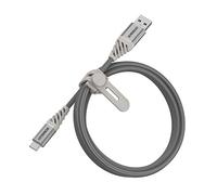Otterbox Câble Premium Tressé renforcé USB-A vers USB-C, Câble de Charge pour Smartphone et Tablet, Ultra-Robuste, résiste aux torsions et pliages, 1M, Argent