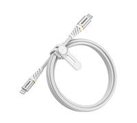 Otterbox Câble Premium Tressé renforcé USB-C vers Lightning, Certifié MFi, Câble de Charge Rapide pour iPhone et iPad, Ultra-Robuste, résiste aux torsions et pliages, 1M, Blanc