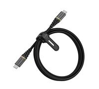 OtterBox Câble USB-C vers USB-C Premium tressé renforcé – Charge rapide, 1 m, Noir