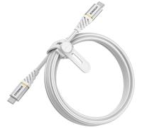 OtterBox Premium - Câble USB - 24 pin USB-C (M) pour 24 pin USB-C (M) - USB 2.0 - 3 A - 2 m - Prise en charge de Power Delivery - ciel nuageux blanc