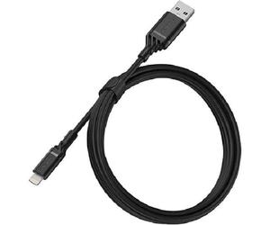 Otterbox câble renforcé 1M USB-A vers Lightning, Noir | Câble de recharge pour smartphone et tablette, ultra-robuste, résiste aux torsions et pliages