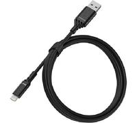 Otterbox Câble Renforcé USB-A vers Lightning, Certifié Mfi, Câble de Charge pour iPhone et iPad, Ultra-Robuste, résiste aux torsions et pliages, 1M, Noir