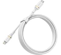 Otterbox Câble Renforcé USB-C vers Lightning, Certifié MFi, Câble de Charge Rapide pour iPhone et iPad, Ultra-Robuste, résiste aux torsions et pliages, 2M, Blanc
