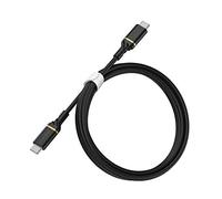 Otterbox Câble Renforcé USB-C vers USB-C, Câble de Charge Rapide pour Smartphone et Tablet, Ultra-Robuste, résiste aux torsions et pliages, 1M, Noir