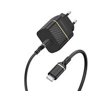 OtterBox EU Wall Charger 20W - 1X USB-C 20W USB-PD + USB C-C Cable 1m, noir, Intérieure, Secteur, 5 V, 1 m, Noir 78-80479