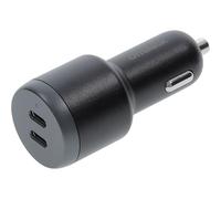 OtterBox Chargeur Voiture 2 Ports USB-C 65W, Chargeur Rapide pour Smartphone et Tablette, Robuste, Ultra Durable, Noir