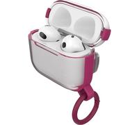 OtterBox Clear Coque pour AirPods (3e gen), Transparent/Rose | Coque de protection antichoc, anti-chute, ultra-mince, anti-rayures et anti-éraflures pour Apple AirPods, mousqueton inclus