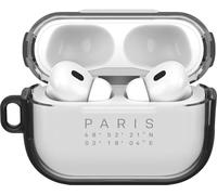 OtterBox Clear Coque pour AirPods Pro (Pro 2), Paris | Coque de protection antichoc, anti-chute, ultra-mince, anti-rayures et anti-éraflures pour Apple AirPods, mousqueton inclus