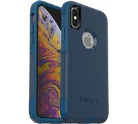 OtterBox Commuter Series Coque pour iPhone Xs et iPhone X avec PopGrip (les couleurs et les styles peuvent varier) - Emballage en vrac - Façon sur mesure (bleu blazer/aquifère)