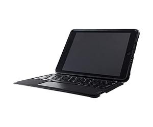 Otterbox Coque Clavier pour iPad 10,2" (7e / 8e / 9e gen), Antichoc, Protection avec Clavier Allemand, Testé Selon Les Normes Militaires, Noir/Transparent, Livré sans Emballage