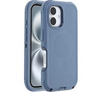 Otterbox Coque Defender Series MagSafe pour iPhone 16, Antichoc, résistante aux Chutes, Ultra Robuste, Coque de Protection, supporte 7X Plus de Chutes Que la Norme Militaire, Bleu