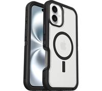 Otterbox Coque Defender Series XT Clear MagSafe pour iPhone 16 Plus, Antichoc, Anti-Chute, Robuste, supporte 7X Plus de Chutes Que la Norme Militaire, Transparent/Noir, Livré sans Emballage
