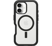 Otterbox Coque Defender XT MagSafe pour iPhone 16, Antichoc, Anti-Chute, Robuste, supporte 7X Plus de Chutes Que la Norme Militaire, Transparent/Noir, Livré sans Emballage