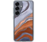 OtterBox Coque magnétique Transparente pour Samsung Galaxy S25 Symmetry Series - Agate du désert Bleu