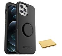 OtterBox + Coque Pop Symmetry Series pour iPhone 13 Pro Max et iPhone 12 Pro Max avec chiffon de nettoyage - Emballage non commercial - Noir
