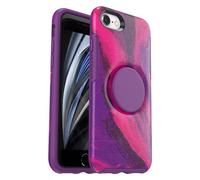 OtterBox + Coque Pop Symmetry Series pour iPhone SE (3e et 2e génération) et iPhone 8/7 (Uniquement - Pas Plus) - Emballage Non Commercial - Berry Flow