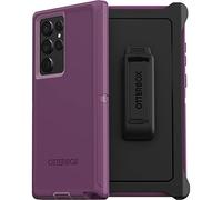 OtterBox Coque pour Galaxy S22 Ultra Defender Series - Violet Heureux, Robuste et Durable, avec Protection des Ports, Comprend Un Clip Holster et Une béquille