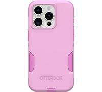 OtterBox Coque pour iPhone 15 Pro (Uniquement) Série Commuter - Motif Fleurs Sauvages (Rose), Fine et résistante, adaptée aux Poches, avec Protection des Ports