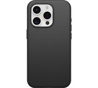 OtterBox Coque pour iPhone 15 Pro (Uniquement) Symmetry Series - Noir, Ultra élégante, Compatible avec Le Chargement sans Fil, Bords surélevés pour protéger l'appareil Photo et l'écran