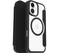 OtterBox – Coque Folio React MagSafe pour iPhone 17 – Antichoc, emplacement carte – transparent/noir