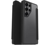 Otterbox Coque React Folio pour Samsung Galaxy S25 Ultra, Antichoc, Emplacement Carte, Normes Militaires, Noir/Transparent