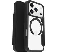 Otterbox Coque React Series Folio MagSafe pour iPhone 17 Pro, Antichoc, Anti-Chute, avec Emplacement pour Carte, testé Selon Les Normes Militaires, Transparent/Noir