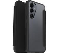 Otterbox Coque React Series Folio pour Samsung Galaxy S25, Antichoc, Anti-Chute, avec Emplacement pour Carte, testé Selon Les Normes Militaires, Transparent/Noir