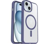 OtterBox Coque React Series MagSafe pour iPhone 16e/15/14/13, Antichoc, Anti-Chute, Ultra-Mince, Protection Fine, testé Selon Les Normes Militaires, Transparent/Mauve