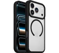 OtterBox React MagSafe Series pour Apple iPhone 17 Pro, noir Crystal, transparente/noir, Housse, Apple, iPhone 17 Pro, 16 cm (6.3'), Noir, Transparent