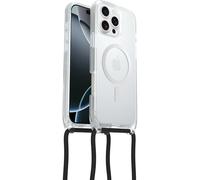 Otterbox Coque React Series Necklace MagSafe pour iPhone 16 Pro Max, Coque de Protection avec Collier réglable et Amovible, testé Selon Les Normes Militaires, Transparent, Livré sans Emballage