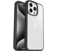 OtterBox Coque React Series pour iPhone 15 Pro Max, Antichoc, Anti-Chute, Ultra-Mince, Protection Fine, testé Selon Les Normes Militaires, Transparent/Noir