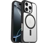 Otterbox Coque Sleek Series MagSafe pour iPhone 16 Pro, Antichoc, Anti-Chute, Ultra-Mince, Protection Fine, testé Selon Les Normes Militaires, Transparent/Noir, Livré sans Emballage