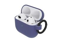 Otterbox Coque Soft Touch pour AirPods 3e Gen 2021, Coque de Protection Antichoc, Anti-Chute, Ultra-Mince, Anti-Rayures et Anti-éraflures pour AirPods, Mousqueton Inclus, Violet foncé