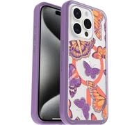 Otterbox Symmetry Clear MagSafe Coque pour Apple iPhone 15 Pro, Antichoc, Anti-Chute, Fine, supporte 3 x Plus de Chutes Que la Norme Militaire, Butterfly Flutter