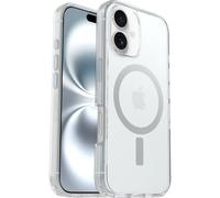 Otterbox Coque Symmetry Series Clear MagSafe pour iPhone 16, Antichoc, Anti-Chute, Fine, supporte 3X Plus de Chutes Que la Norme Militaire, Transparent, Livré sans Emballage