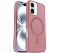 Otterbox Coque Symmetry Series Clear MagSafe pour iPhone 16, Antichoc, Anti-Chute, Fine, supporte 3X Plus de Chutes Que la Norme Militaire, Transparent/Rose