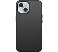 OtterBox Coque Symmetry Series pour iPhone 15, iPhone 14 et iPhone 13 - Noir, Ultra élégante, Compatible avec Le Chargement sans Fil, Bords surélevés pour protéger l'appareil Photo et l'écran