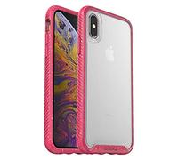 OtterBox Coque Transparente avec Grip coloré pour iPhone XS - Baie (Claire, azalée, sel Rose)