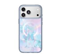 OtterBox Coque Transparente Symmetry Series pour iPhone 17 Pro Max - Prisme Opale - Bleu - Coque en Silicone Ultra Fine et élégante pour iPhone