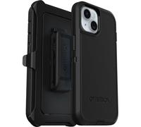 Otterbox Defender Coque pour iPhone 16e, 15, 14, 13, Antichoc, Anti-Chute, Ultra-Robuste, Coque de Protection, supporte 5X Plus de Chutes Que la Norme Militaire, Noir, Livré sans Emballage