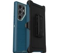 OtterBox Defender Series Coque pour Galaxy S23 Ultra (Uniquement) - Manœuvre - Robuste et Durable - avec Protection de Port - Béquille à Clip - Protection de défense microbienne - Emballage Non