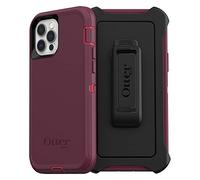 OtterBox Defender Series Coque pour iPhone 12 et iPhone 12 Pro - Potion de Baies (Framboise/mûre de Boysenberry), Robuste et Durable, avec Protection des Ports, Comprend Une béquille à Clip pour étui