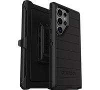 OtterBox Defender Series Coque pour Samsung Galaxy S24 Ultra (uniquement), sans écran, robuste et durable, avec protection des ports, clip inclus, protection antimicrobienne, noir