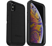 OtterBox Defender Series Coque Robuste pour iPhone XS et iPhone X - Coque Uniquement - Emballage Non Commercial - Noir (avec Protection microbienne)